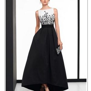 NC Gowns Black and white formal